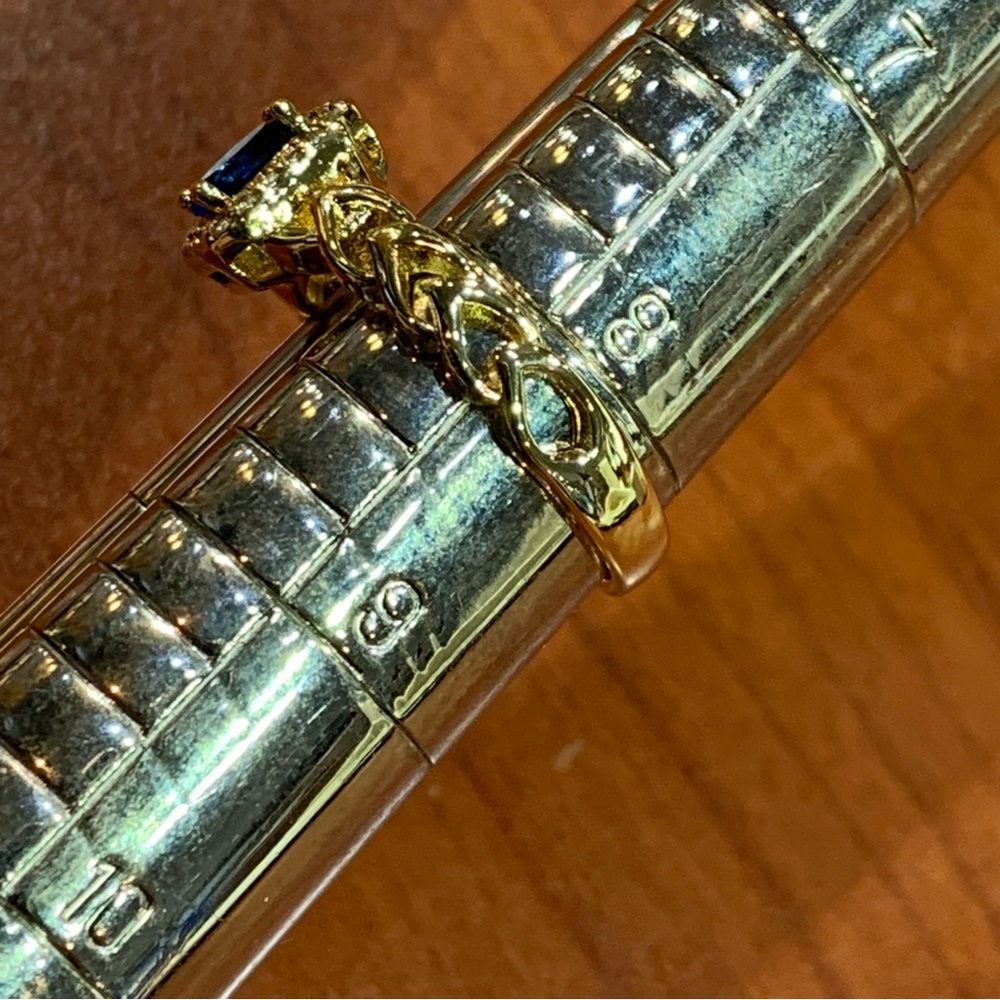 18k yellow gold-plated on base metal size 8. - Picture 7 of 7